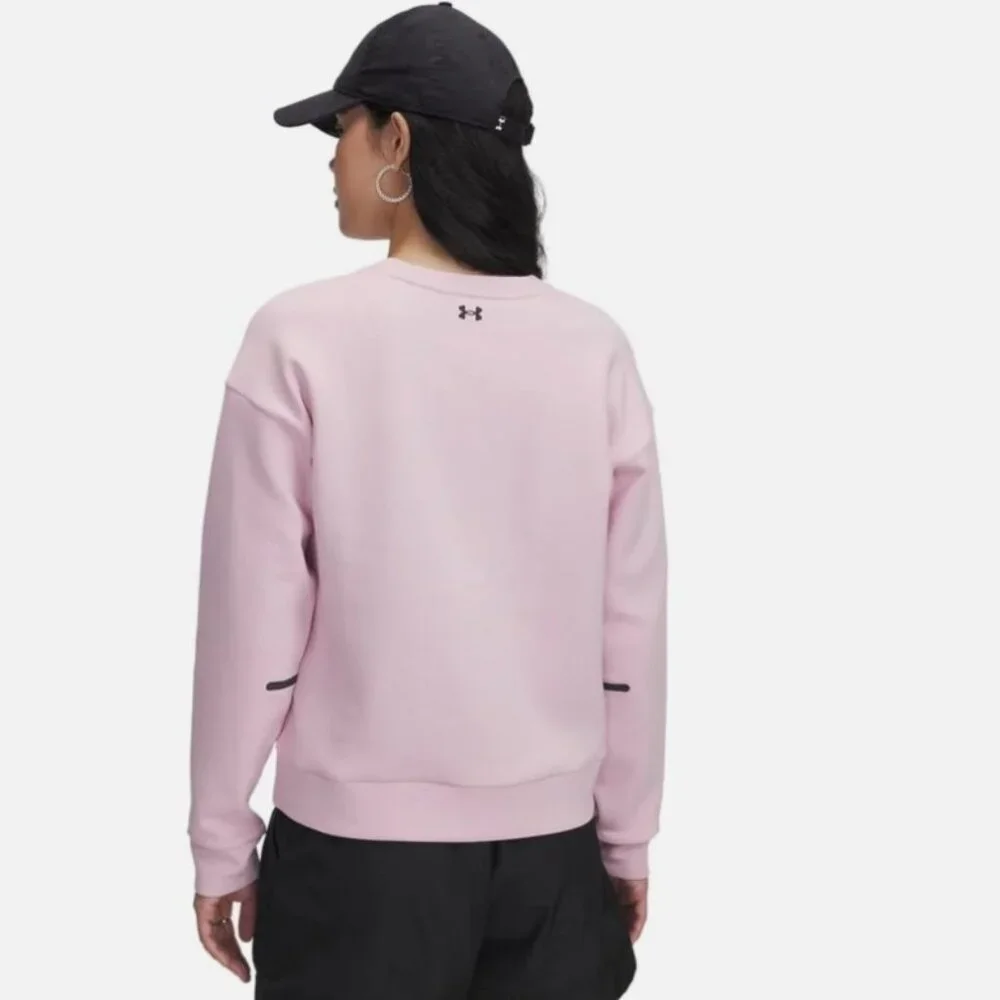 Under Armour Unstoppable Fleece Crewneck Sweatshirt Pink XXL NWT - Picture 6 of 6